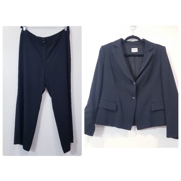 Armani Collezioni Black Blazer and Pants Suit Set Co-Ord Sets